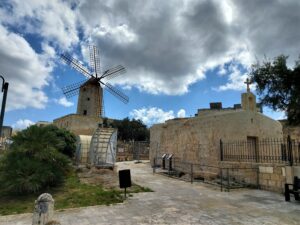 Xarolla Windmill and St. Agatha’s Church, Żurrieq